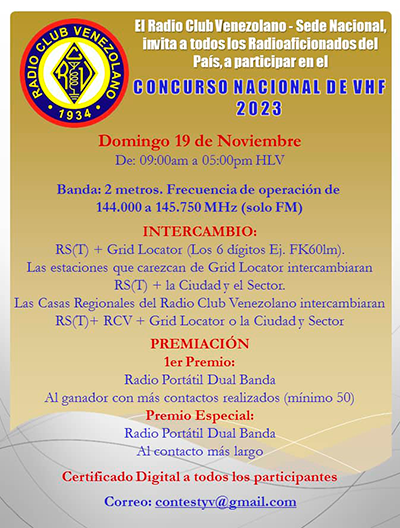 Concurso Nacional de VHF 2023