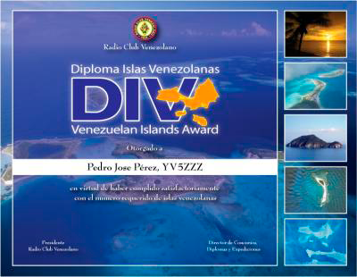 Diploma Islas Venezolanas