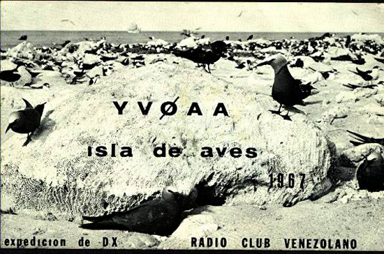 QSL YV0-AA 1967